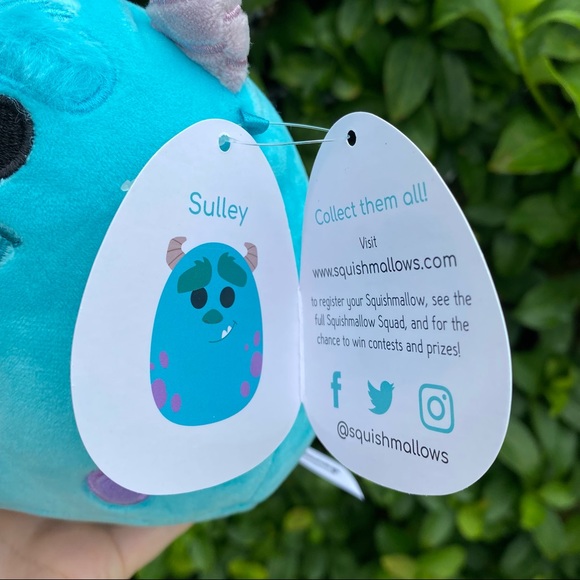 DISNEY~SULLEY (Monsters Inc) Squishmallow 5” NWT - Picture 4 of 5